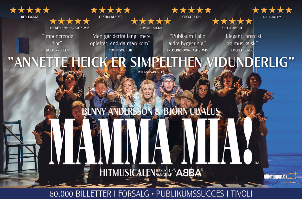 at tilføje tack bid Megasuccesen Mamma Mia! – tilbage på dansk!